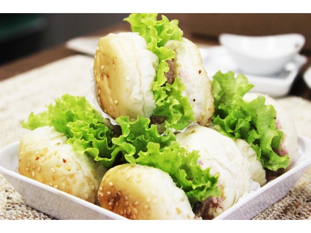 Mini Hambúrguer 25un